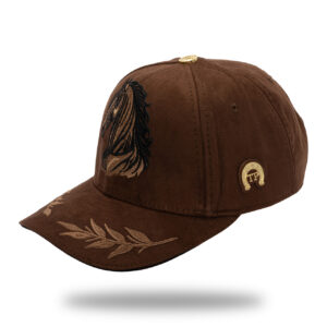 Gorra en Micro Fibra Café Oscuro Bordado Café Negro