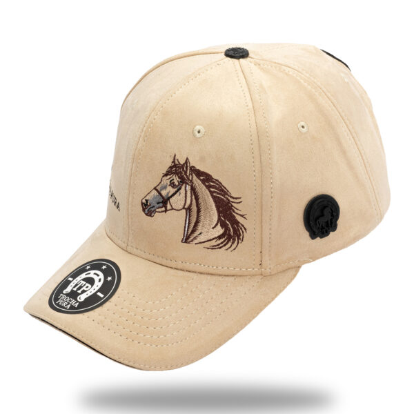 Gorra Microfibra Bordado Lateral Cabeza Caballo Trocha Pura