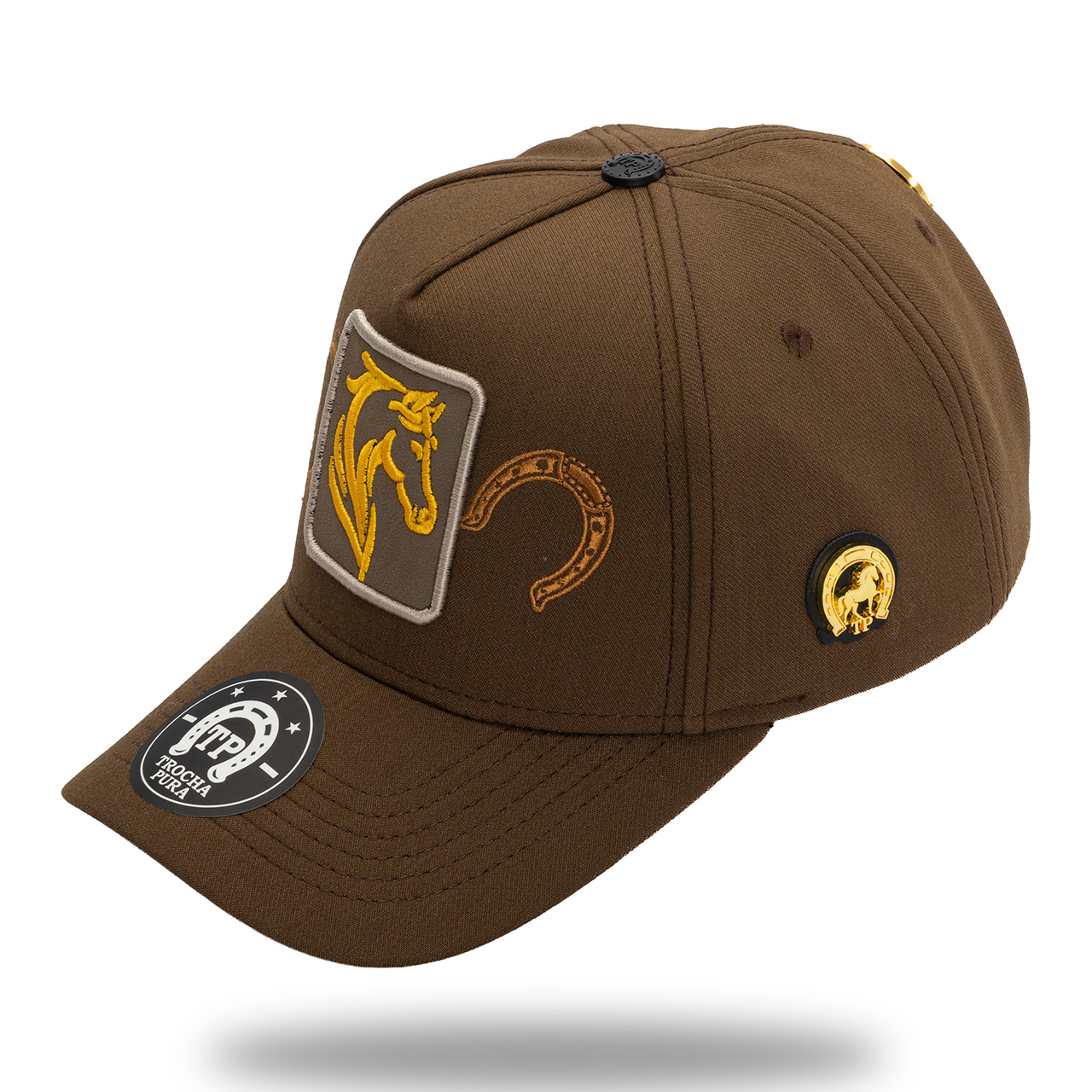Gorra Tela Parche Y Bordado Herradura